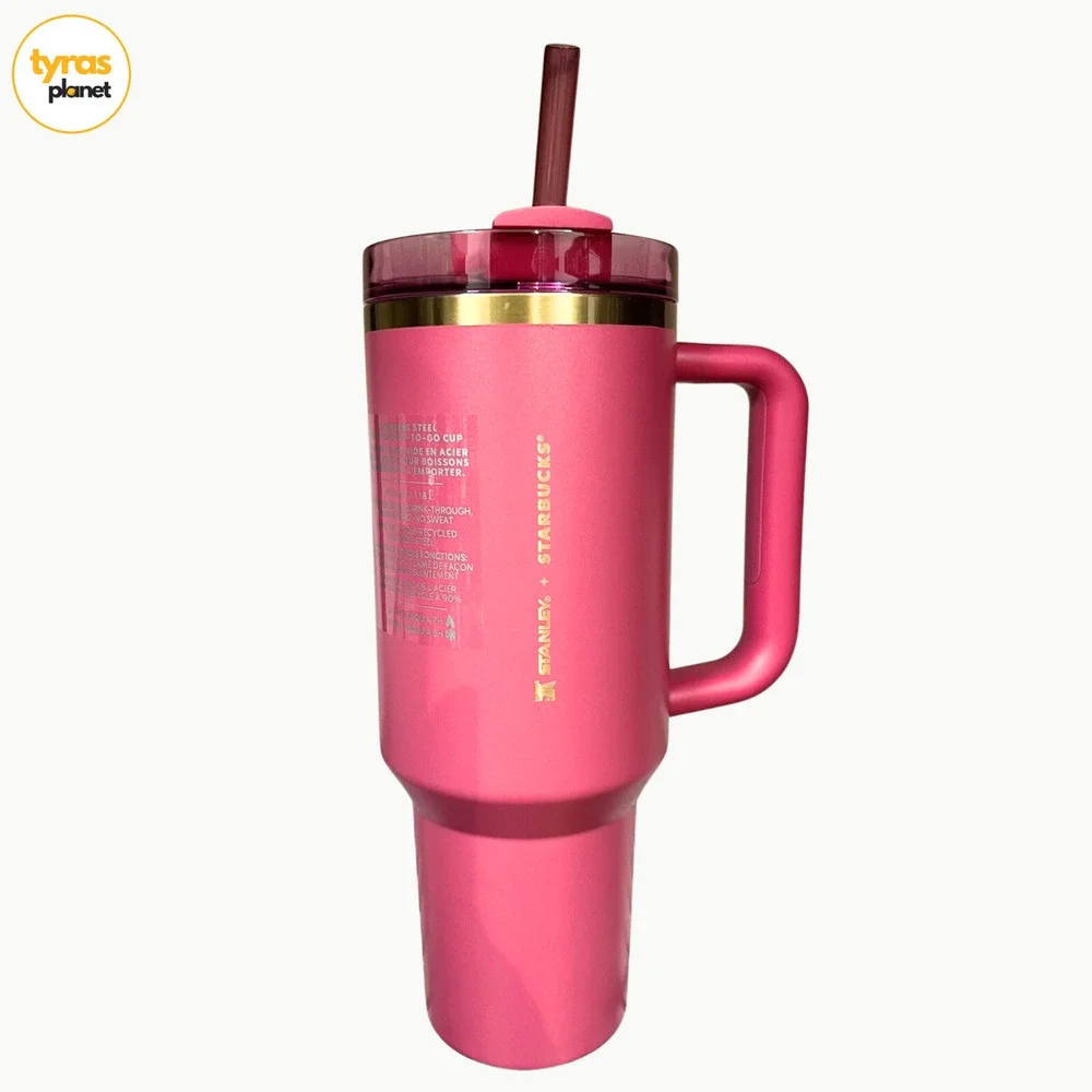 Starbucks x Stanley 2024 Holiday Glitter Pink Wicked Quencher 40 oz - NEW